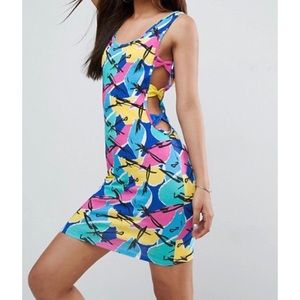 ASOS Tall Bow Side Cut Out Mini Sundress Size 10